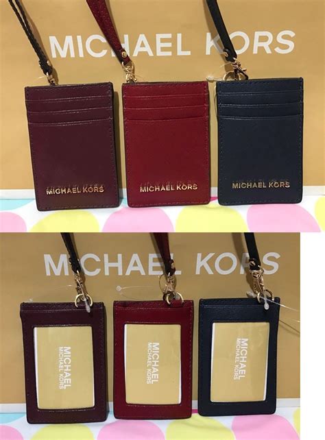 id lanyard michael kors|michael kors badge holder.